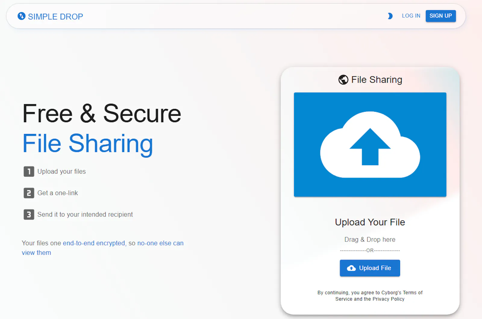 www.SimpleDrop.net screenshot 1