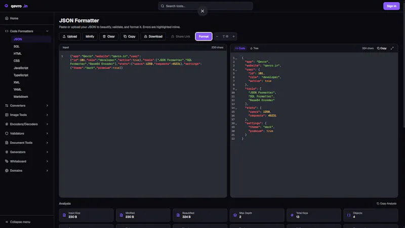 Qevro screenshot 2