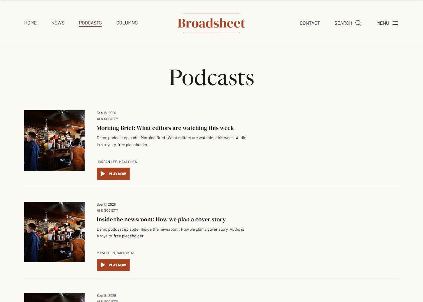 Broadsheet gallery image