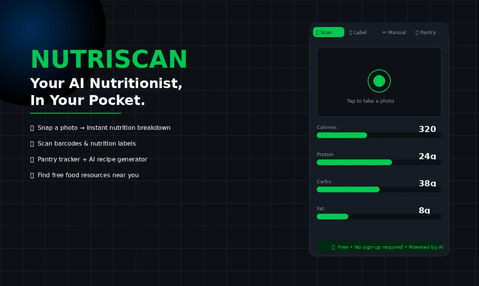 NutriScan screenshot 1