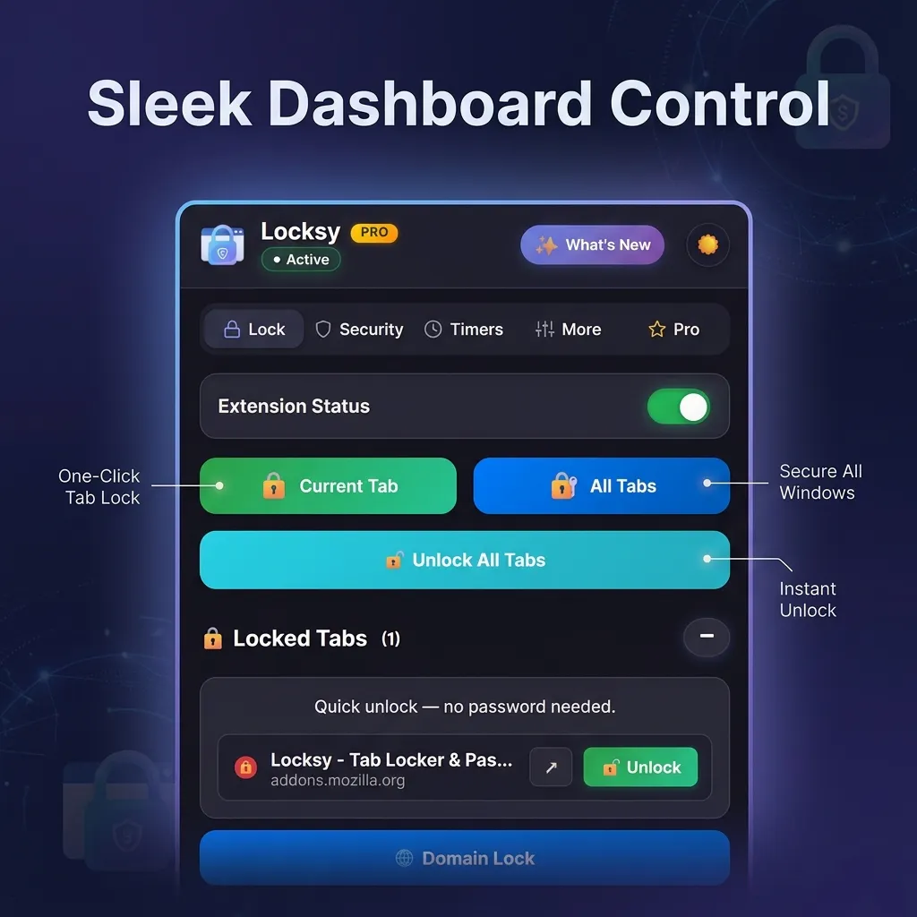 Locksy: Tab Locker & Password Protection gallery image
