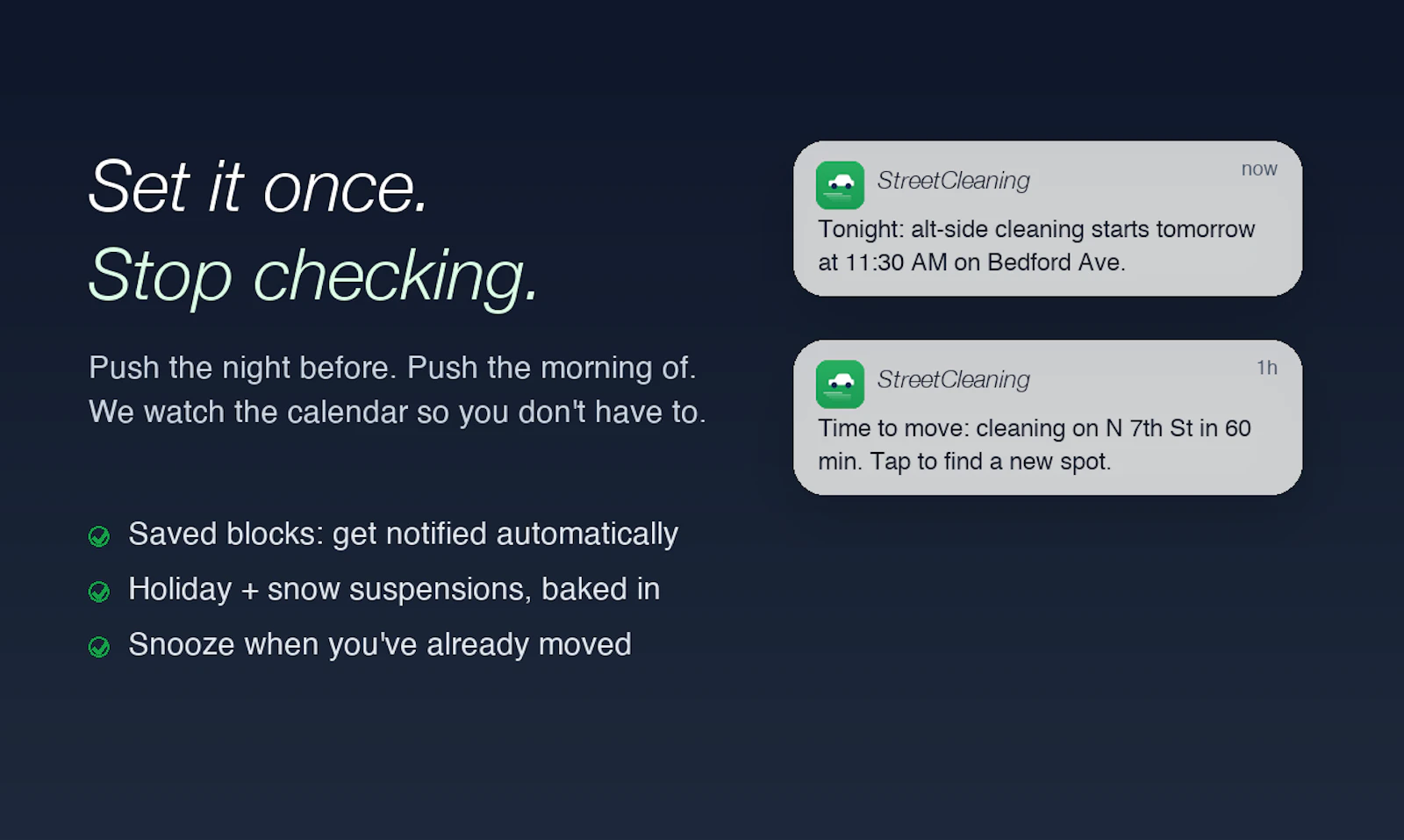 NYC Street Cleaning screenshot 1