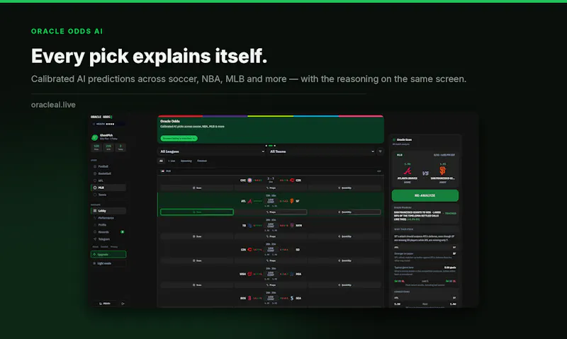 OracleOdds AI screenshot 2