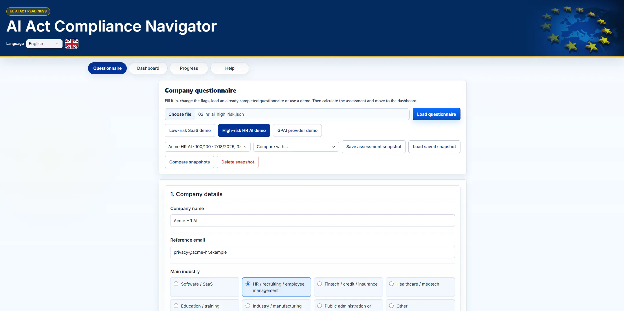 AI Act Compliance Navigator gallery image