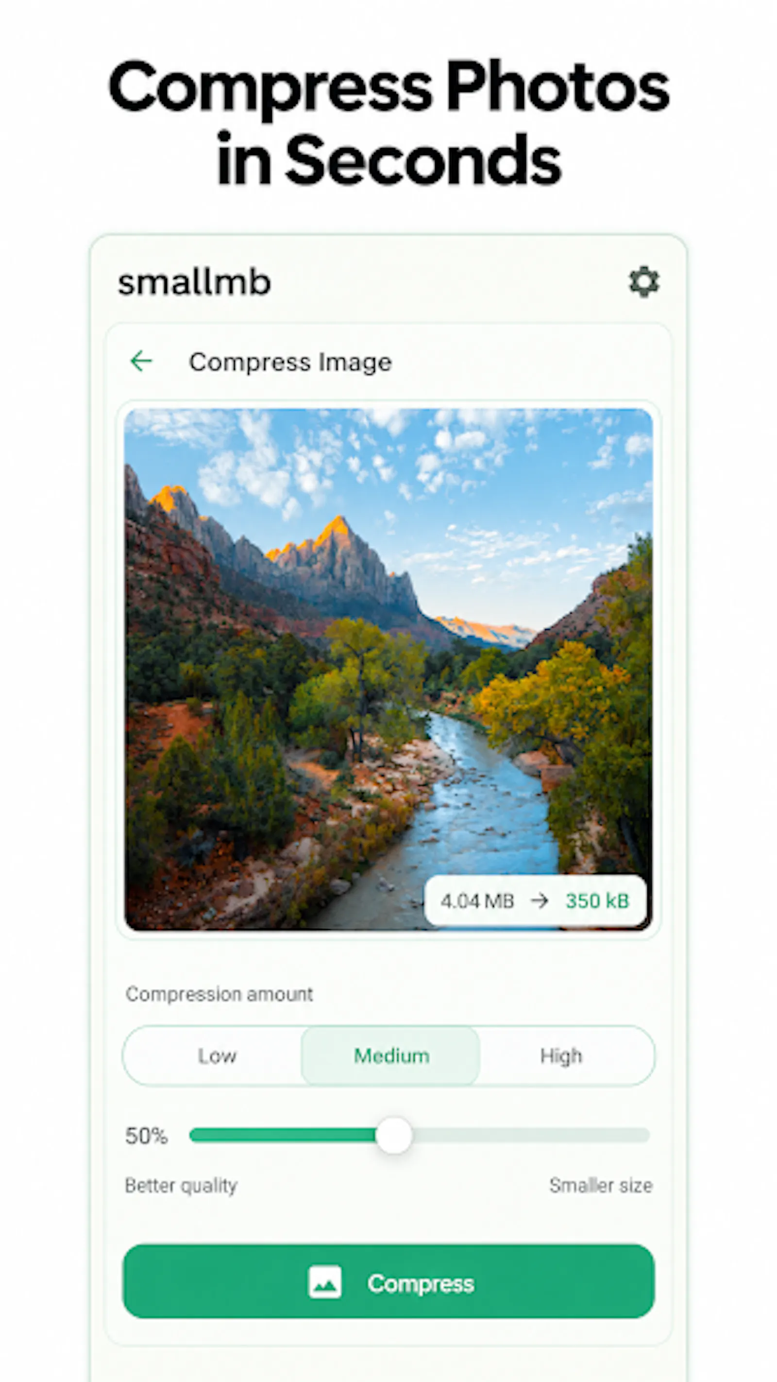 SmallMB - Compress PDF & Image screenshot 2