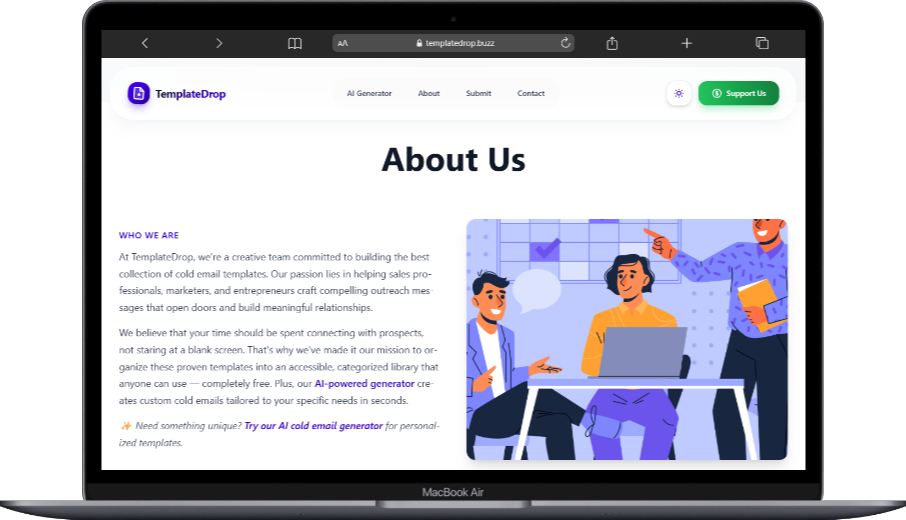 TemplateDrop - Screenshot 5 showing product features and functionality
