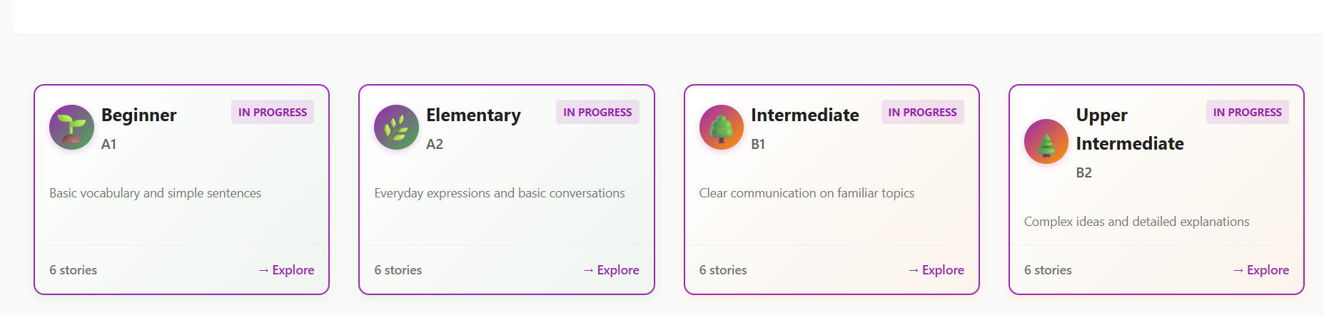 Deu Tale – Learn German Through Stories - Screenshot 4 showing product features and functionality