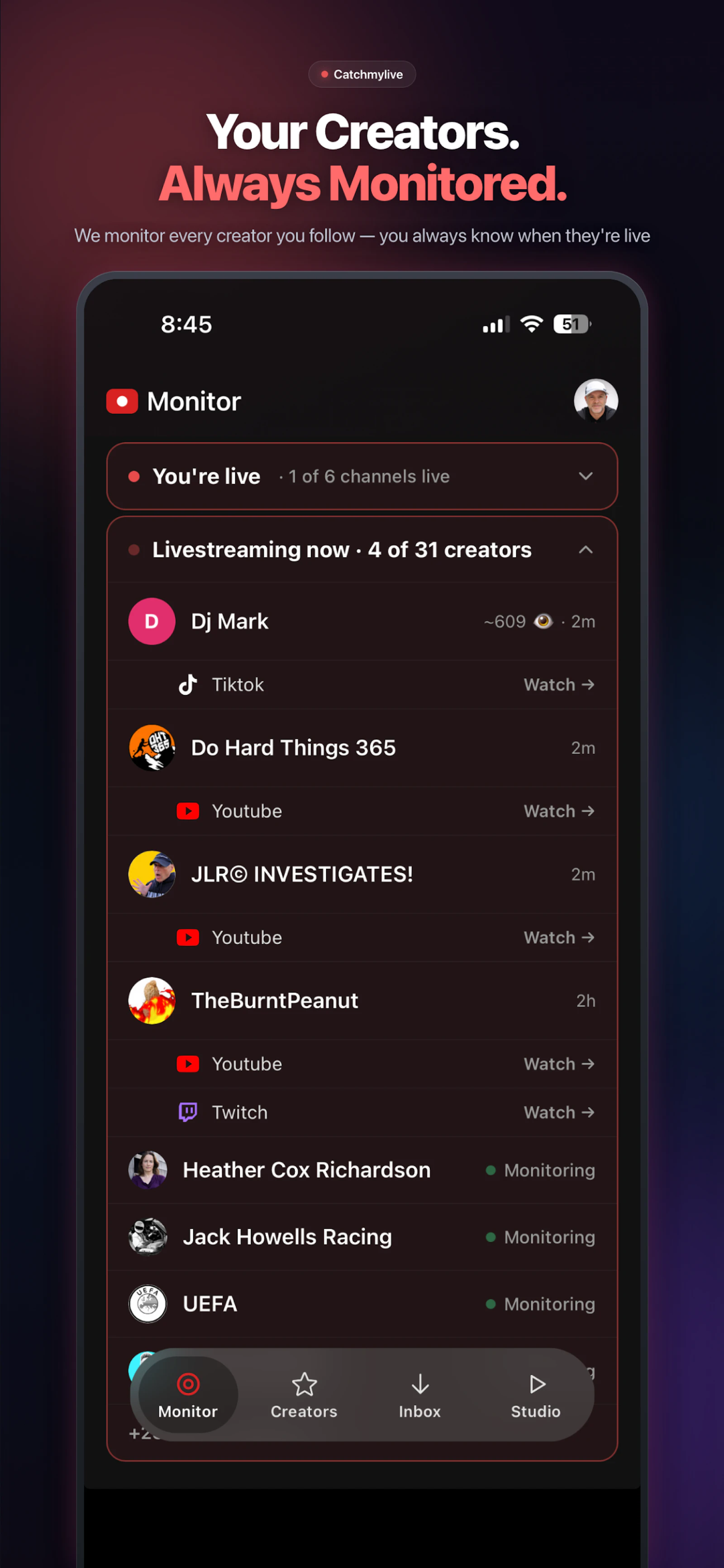 Catchmylive screenshot 2