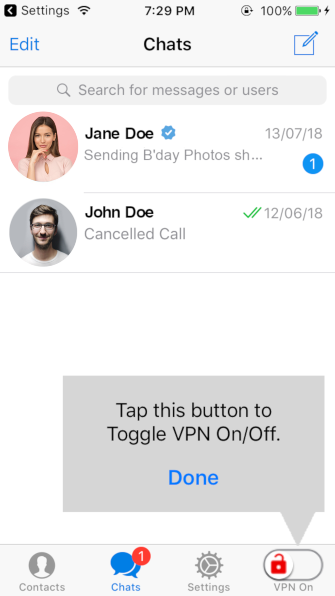 Messenger VPN gallery image
