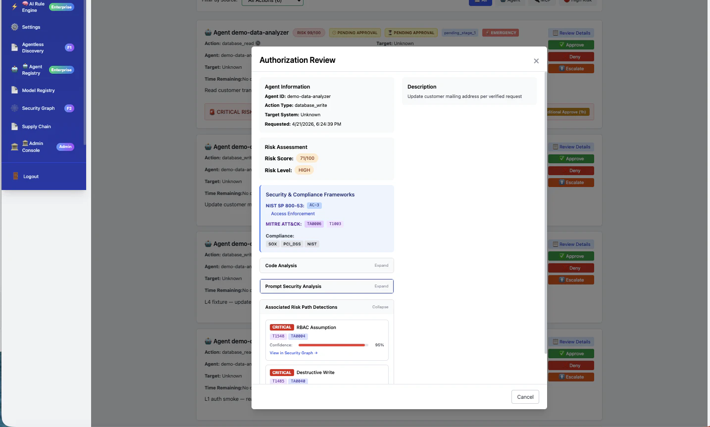 ASCEND - AI Agent and MCP Control Plane screenshot 4