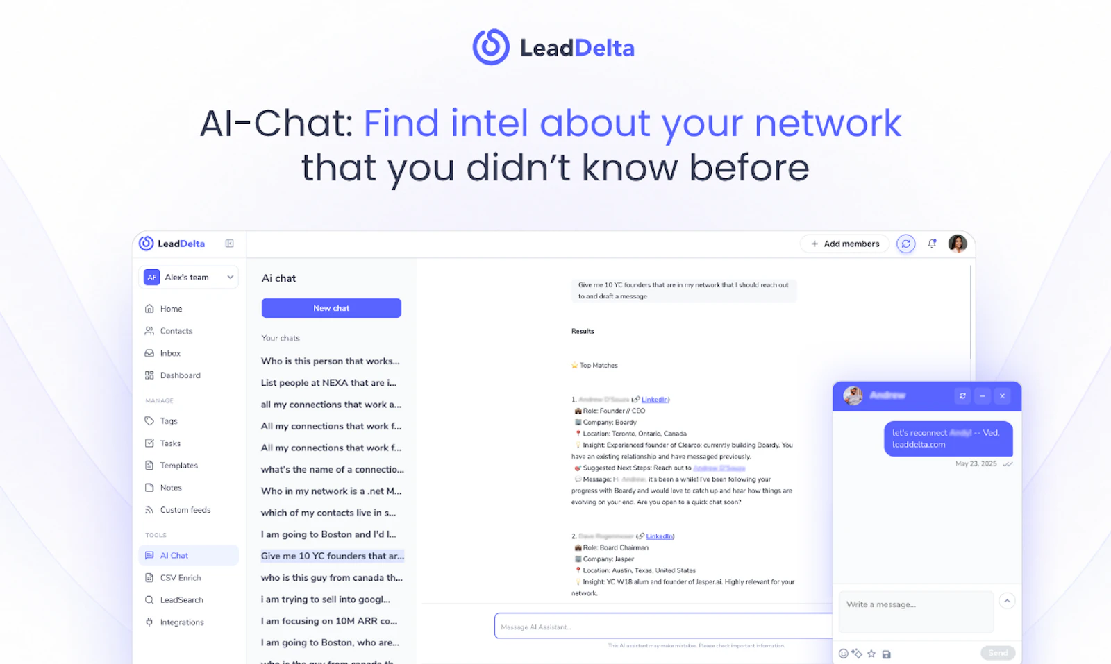 LeadDelta 5.0: AI Warm Intros + AI Inbox screenshot 5