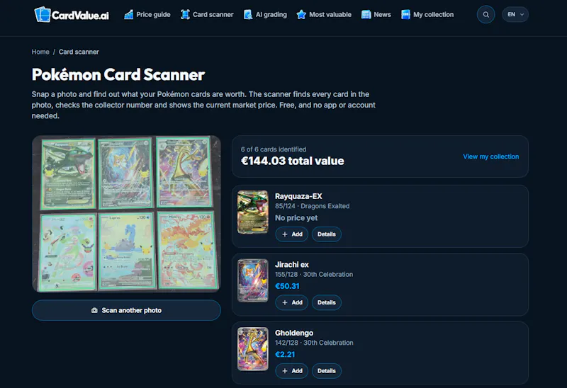 CardValue.ai screenshot 1
