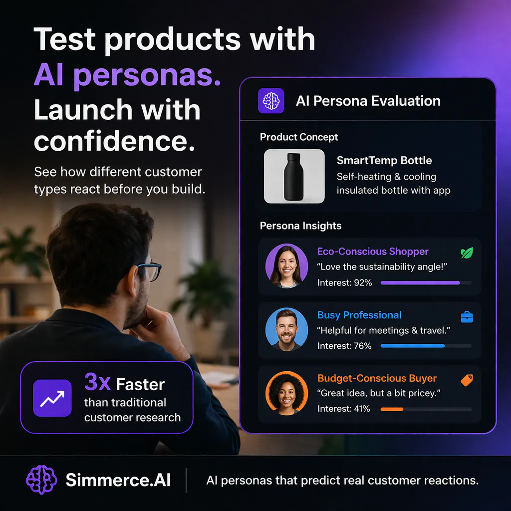Banner del producto Simmerce.ai