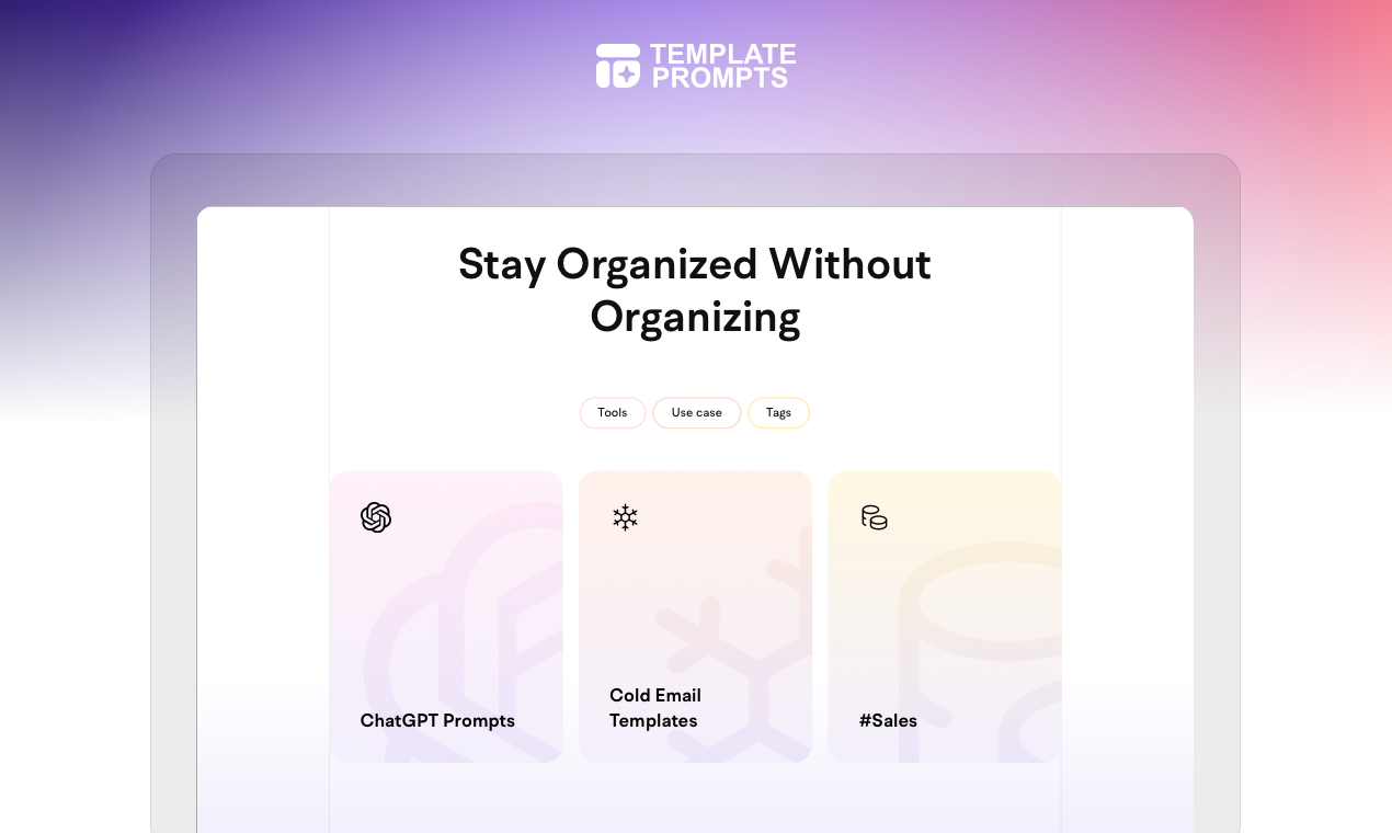 Template Prompts screenshot 3