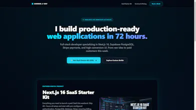 Next.js 16 SaaS Starter Kit gallery image