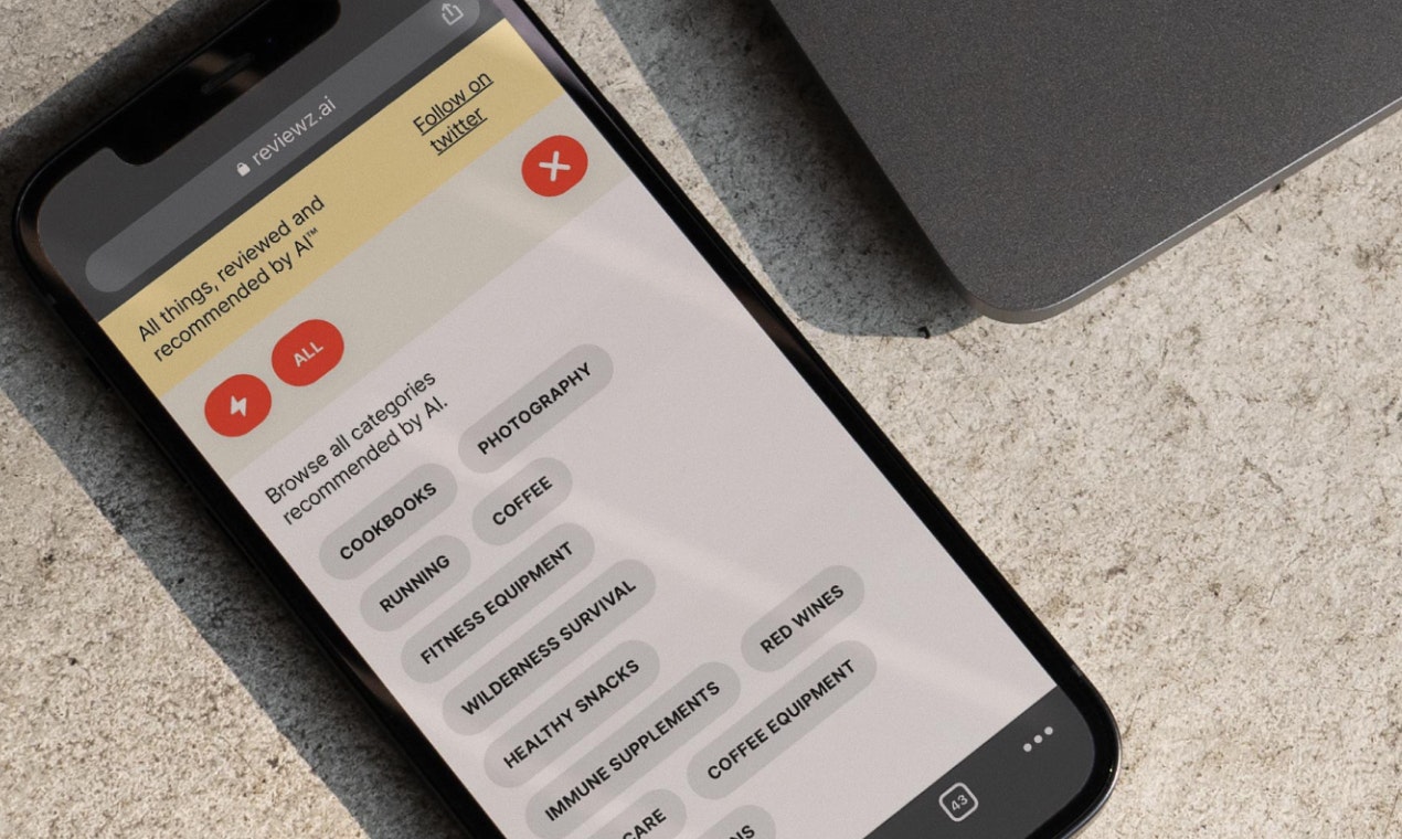 Mídia 2 de Reviewz.ai - Descubra todas as principais coisas recomendadas pela IA