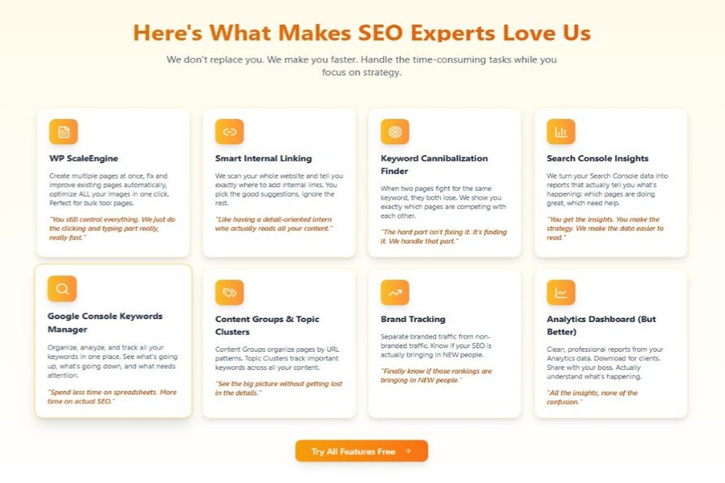 SEOScaleUp - Screenshot 3 showing product features and functionality