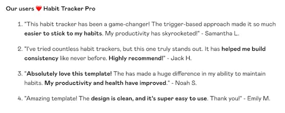 Notion Habit Tracker Pro gallery image