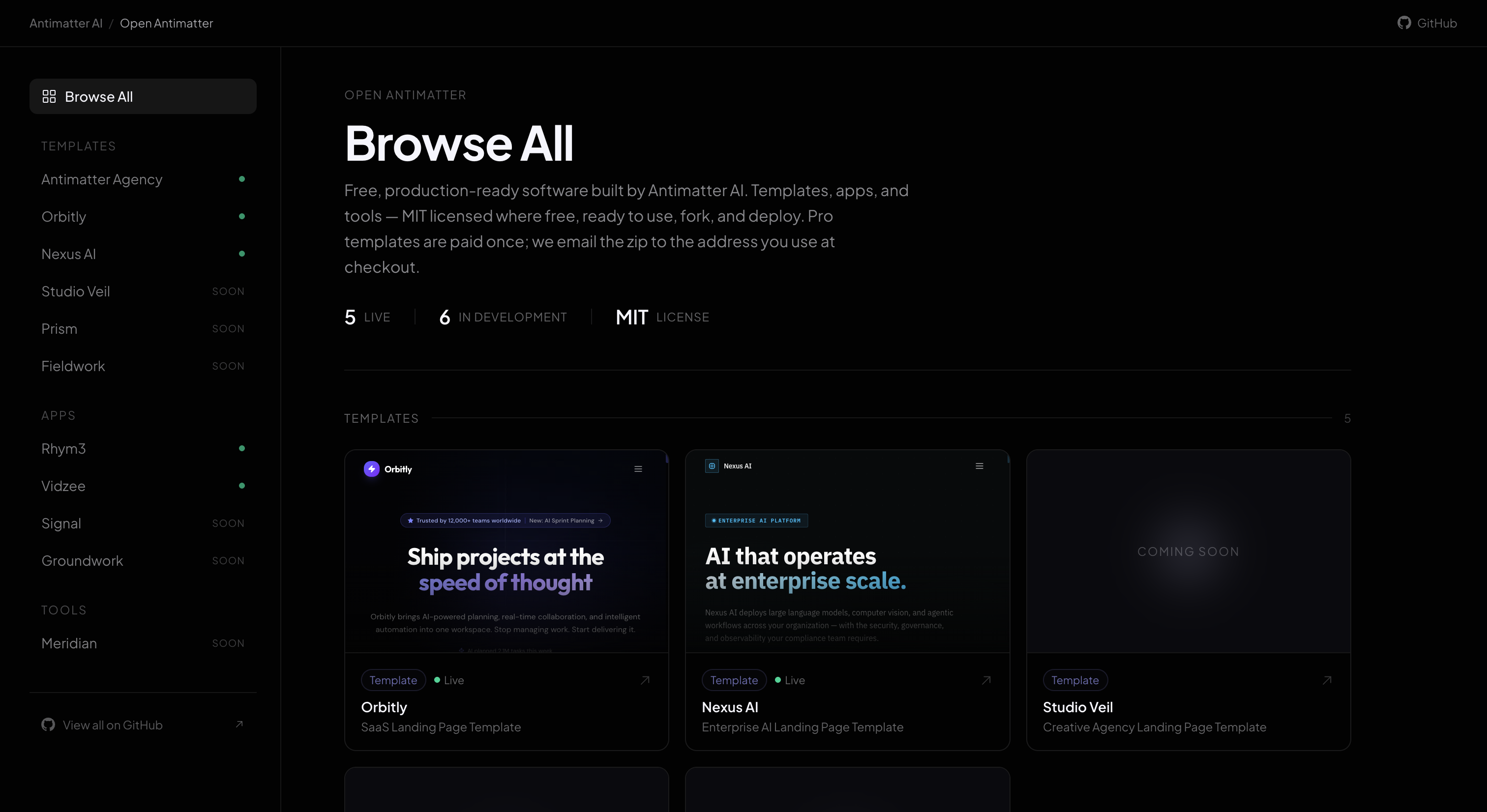 Open Antimatter gallery image