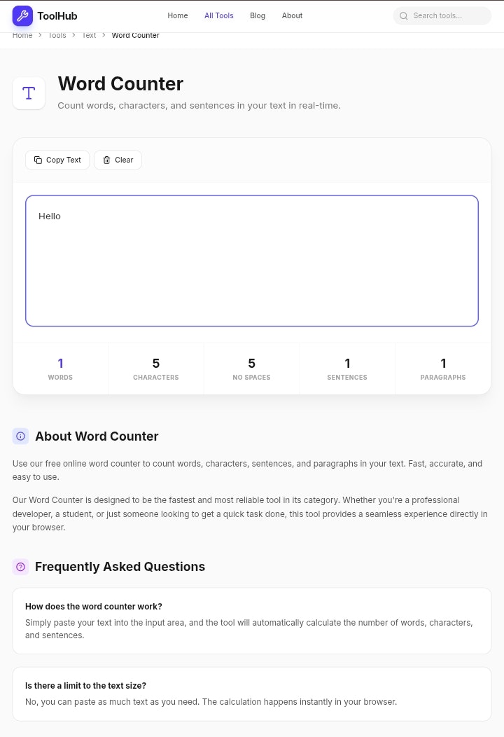 ToolHub - Screenshot 2 showing product features and functionality