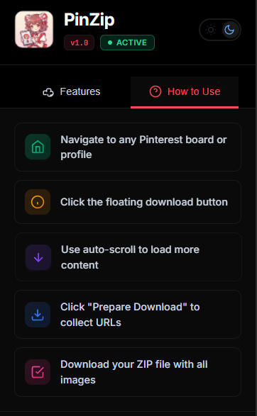 PinZip - Main product screenshot demonstrating key features and user interface