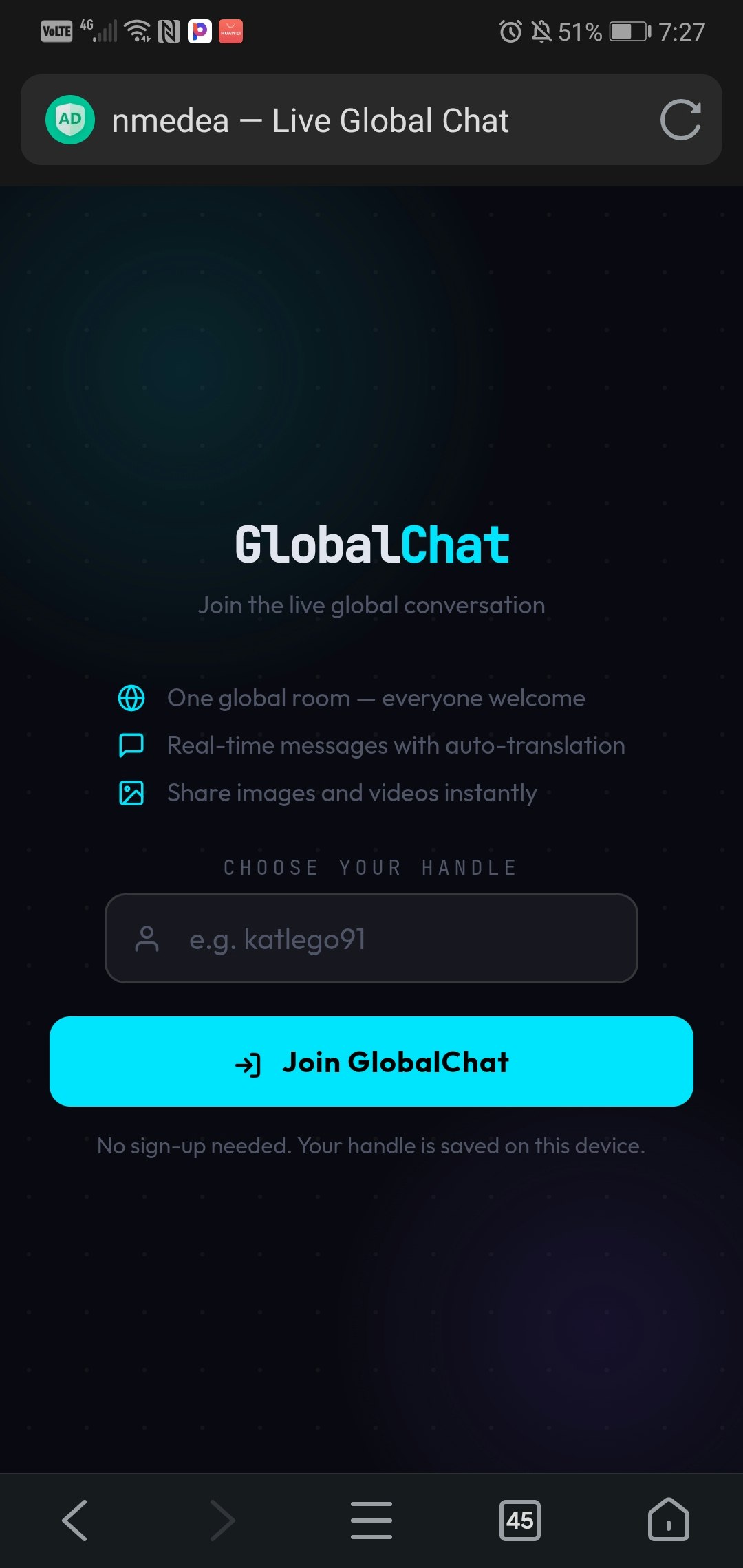 nmedea — Live Global Chat gallery image