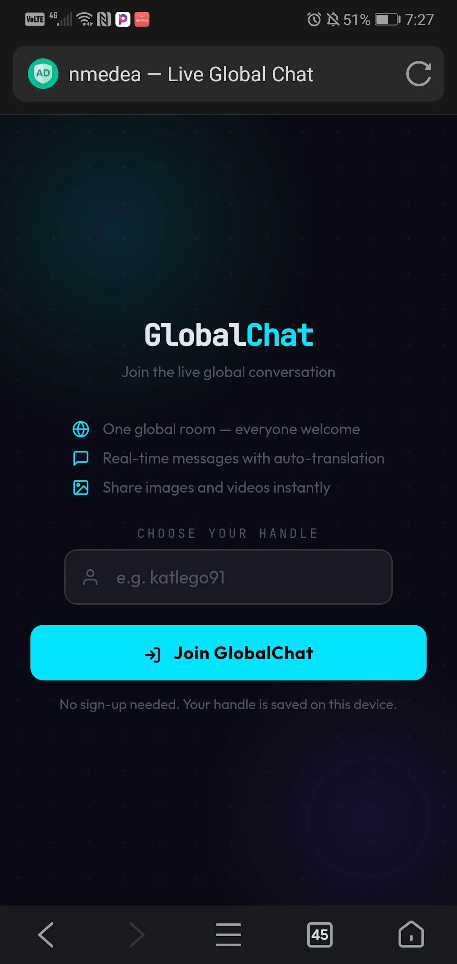nmedea — Live Global Chat screenshot 8