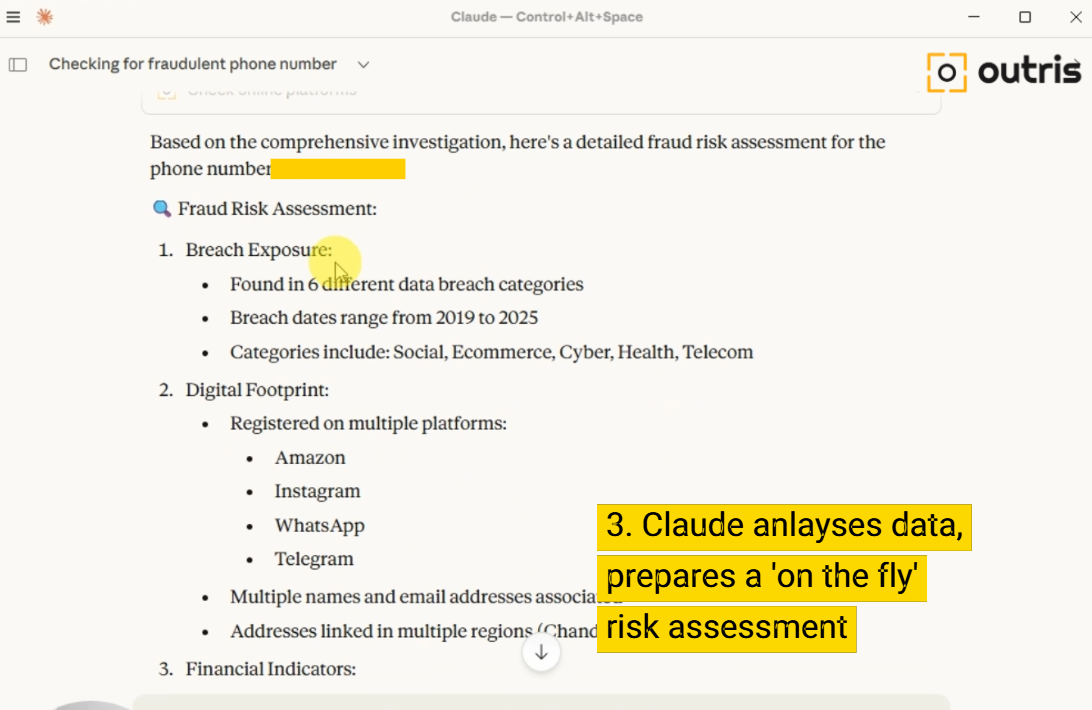 Outris Identity MCP - Screenshot 4 showing product features and functionality