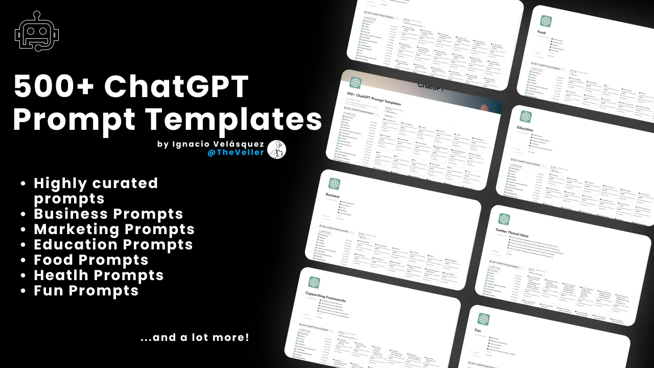 500+ AI Chatbot Prompt Templates: Break through creative blocks and get ...