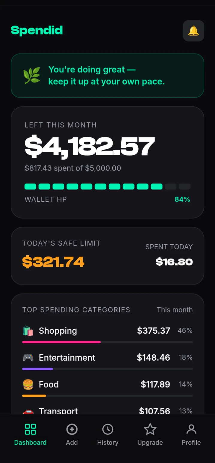 Spendid — Budget. Survive. Flex later. 截图 3