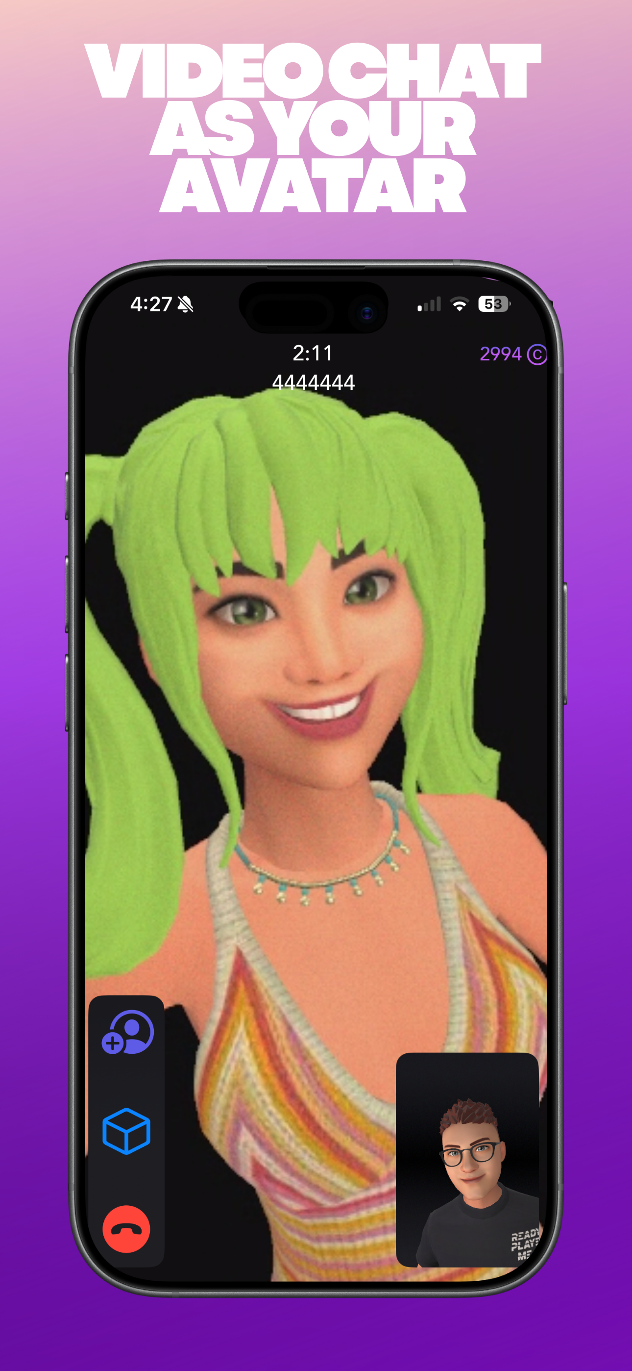 Cosmo - Virtual Reality Video Chat  - Screenshot 2 showing product features and functionality