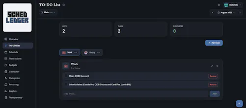 Sched Ledger gallery image