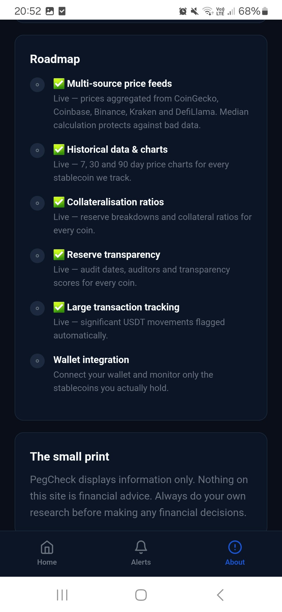 PegCheck — Real - Screenshot 5 showing product features and functionality