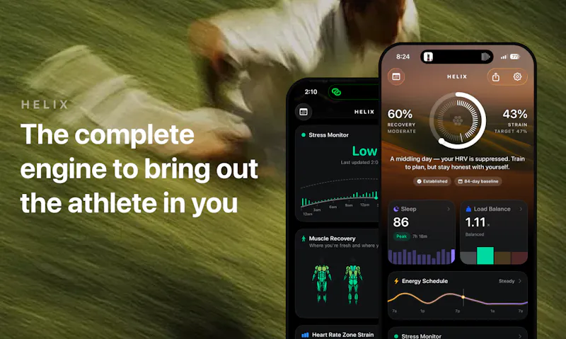 Helix: Athlete Recovery Tracker screenshot 1