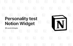 Personality test Notion Widget media 1