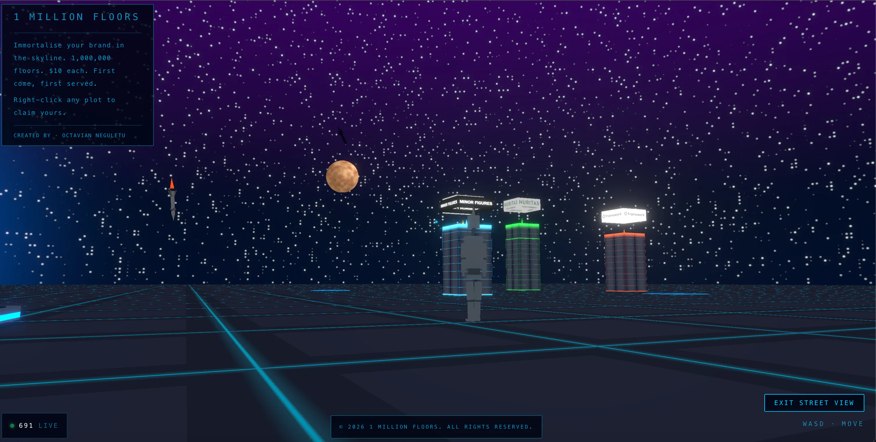 1 Million Floors - a 3D Digital City gallery image