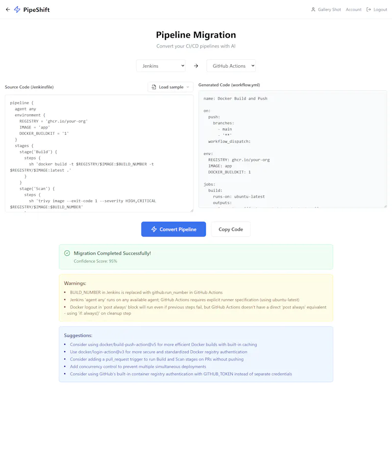 PipeShift screenshot 4