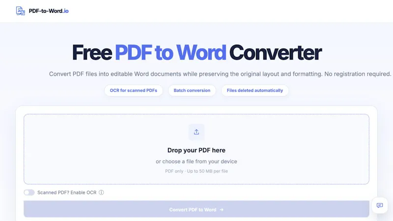 PDF-to-Word.io screenshot 2