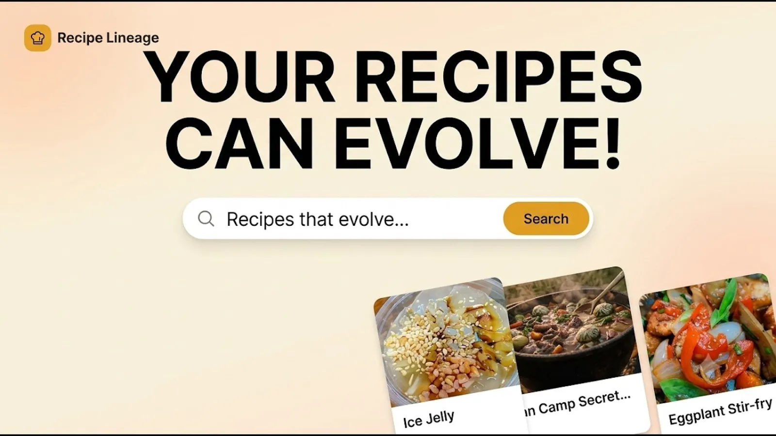 Recipe Lineage screenshot 1 (video preview)