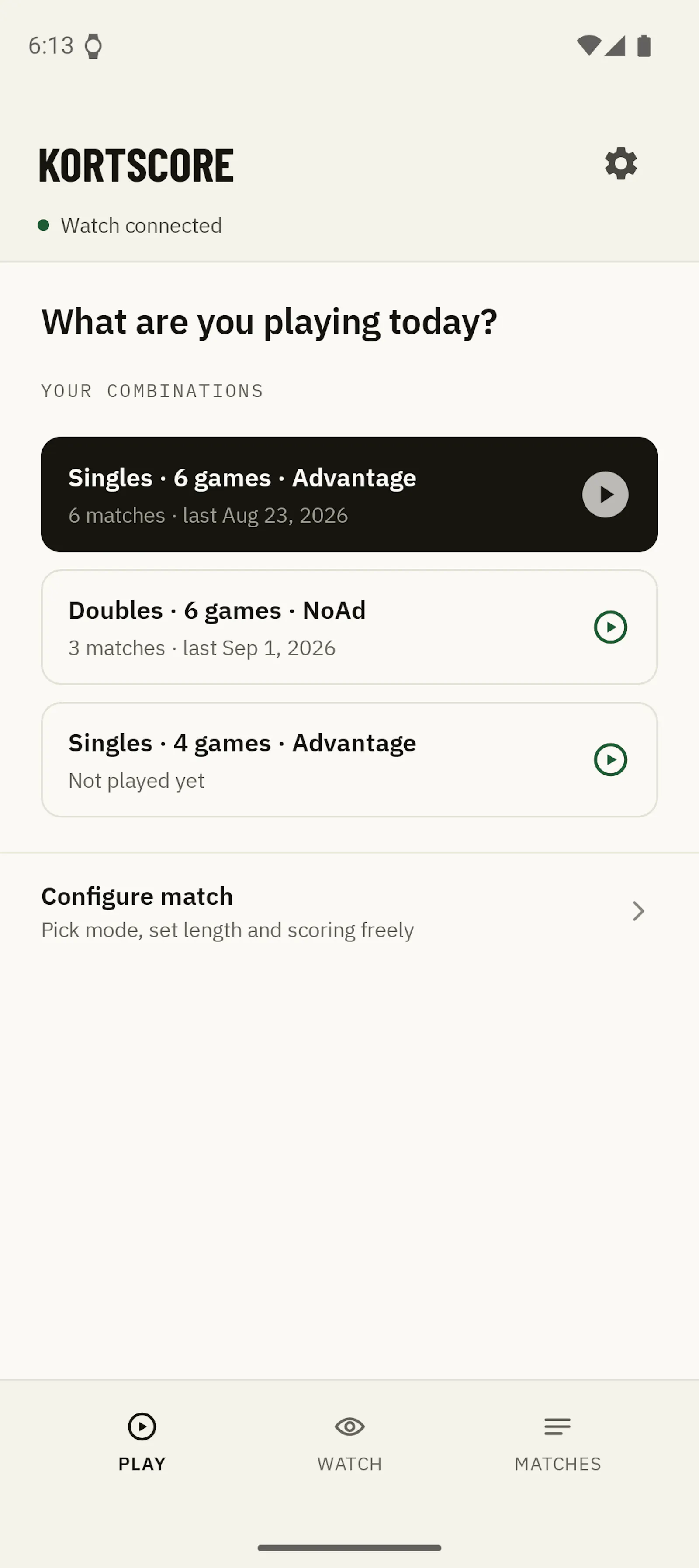 Kortscore screenshot 4