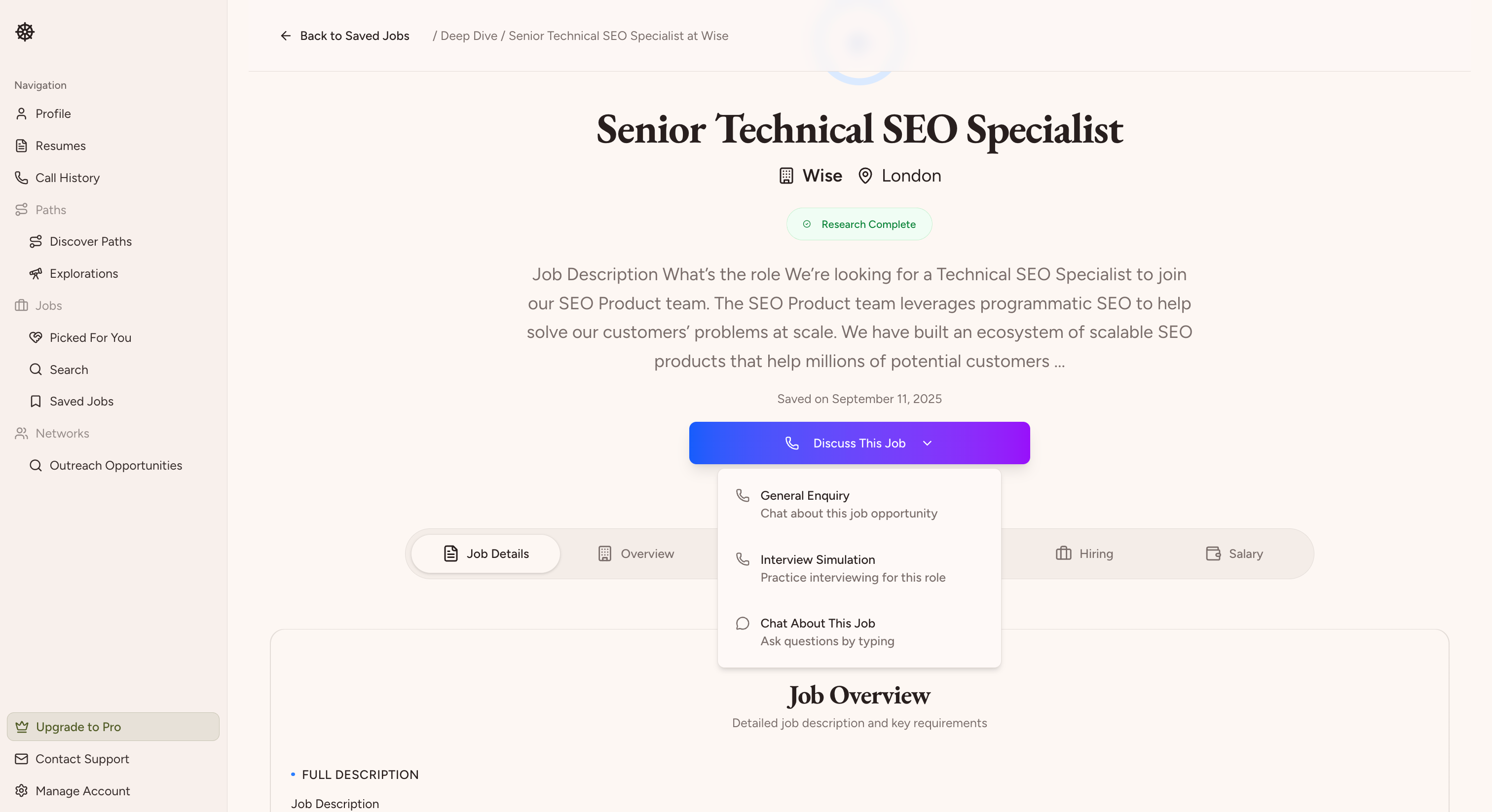 Média Steer de carrière - Guidance de carrière et recherche d'emploi alimentée par AI 5