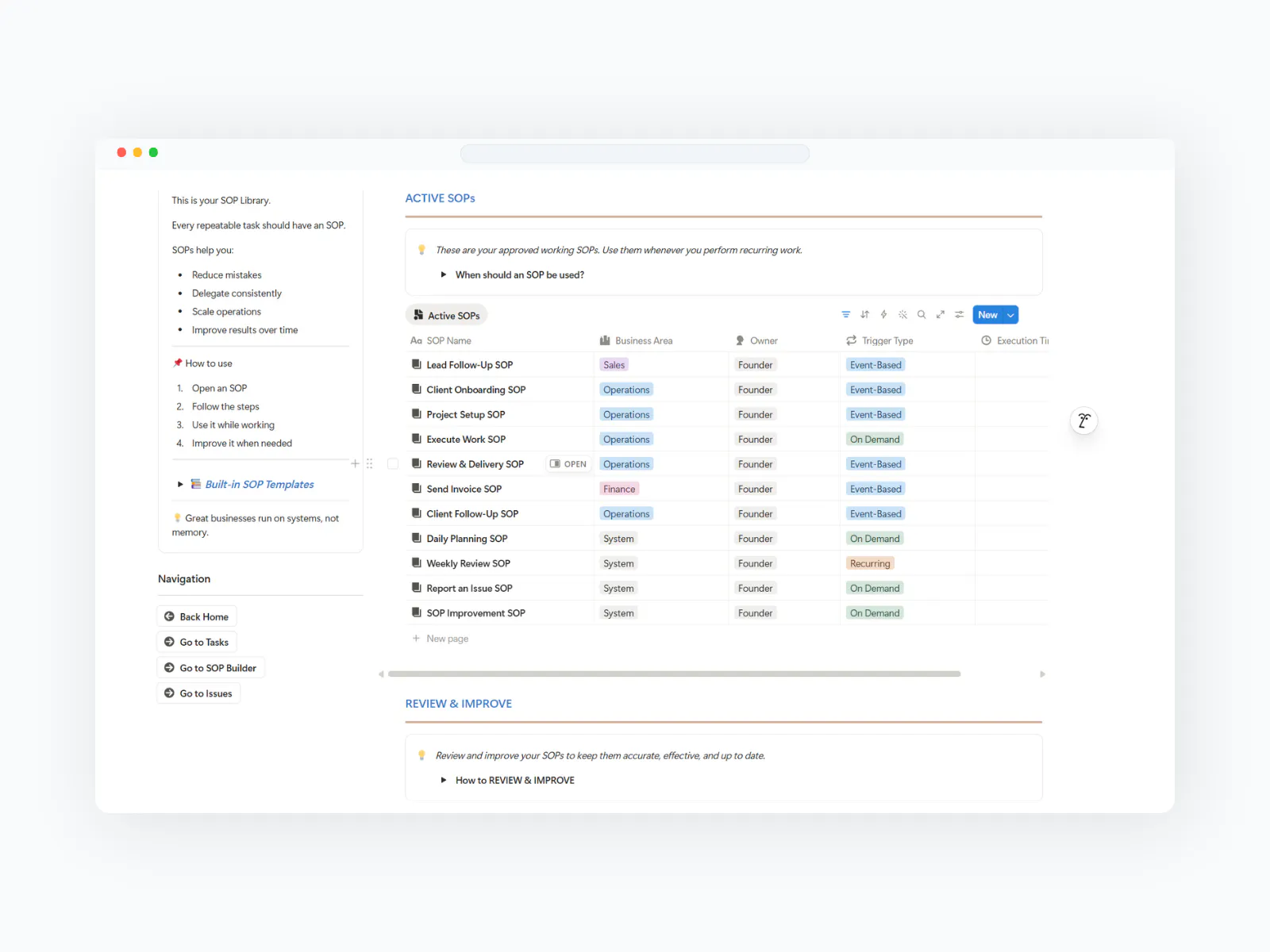 Business Execution OS screenshot 3
