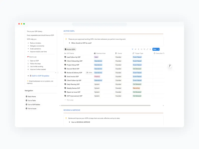 Business Execution OS screenshot 3