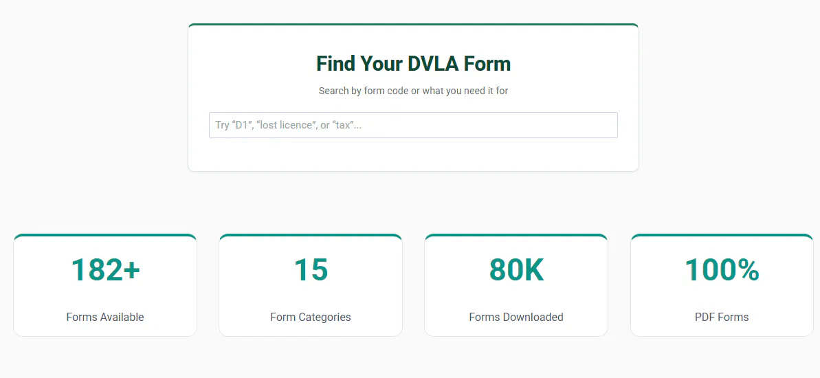 DVLA Forms UK gallery image