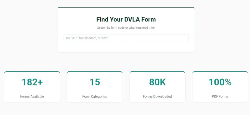 DVLA Forms UK screenshot 1