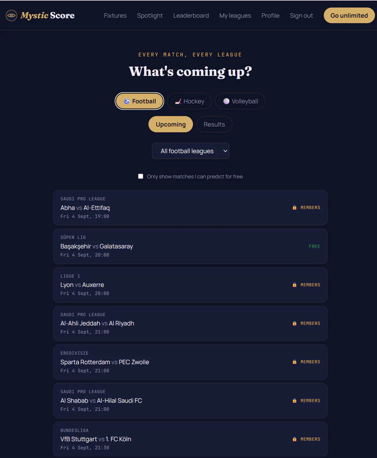 MysticScore — Predict the score gallery image