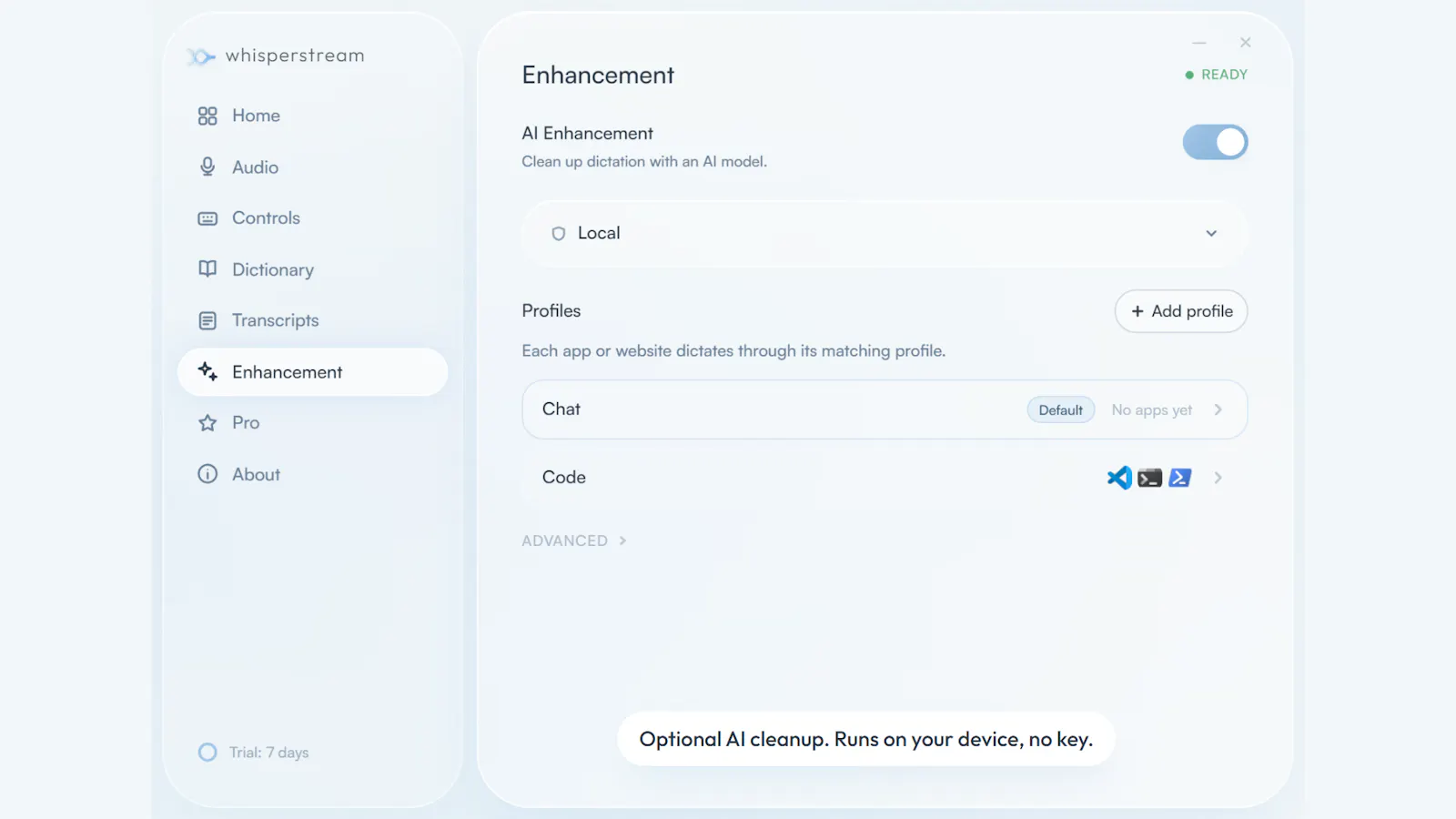 Whisperstream screenshot 7