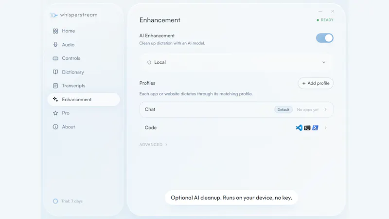 Whisperstream screenshot 7