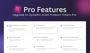 Dynamic AJAX Product Filters gallery image