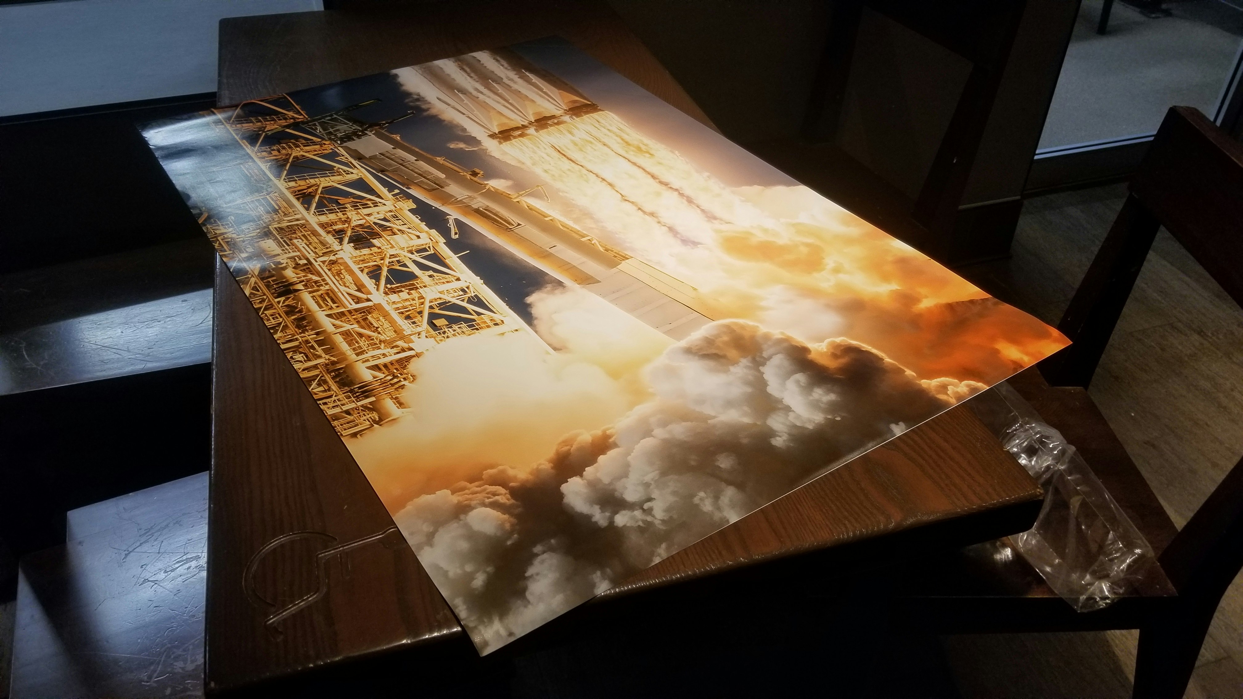 Powerful Falcon Heavy launch detail poster - Original Photography by Ryan Chylinski gallery image